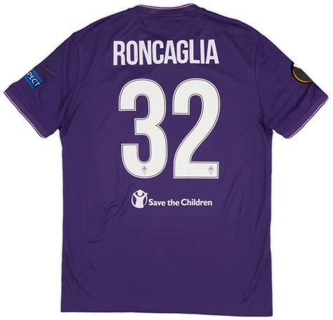 2015 16 Fiorentina Match Issue Home Shirt Roncaglia 32 As New L