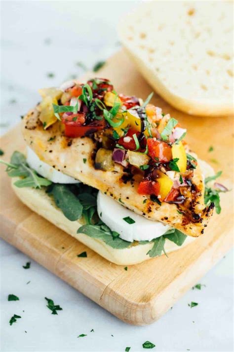 Chicken Bruschetta Sandwich Jessica Gavin