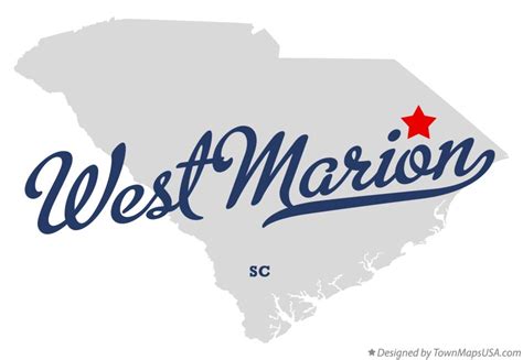 Map of West Marion, SC, South Carolina