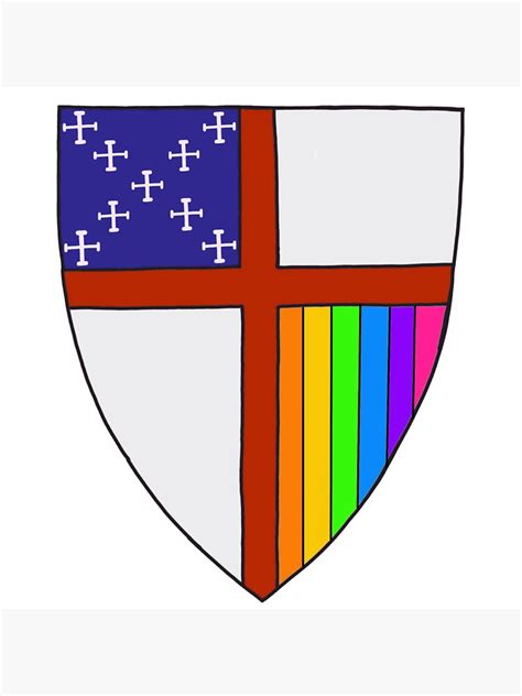 Episcopal Shield Pride Sticker For Sale By Mallory Watkins Redbubble