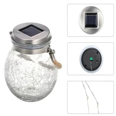 Ripley FAROL SOLAR LUZ LED COLGANTE DE JARDIN FAROLES GLAS