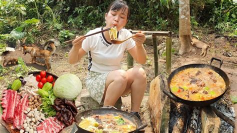 Survival Cooking In Forest Cooking Hot Pot Delicious For Food Ideas In