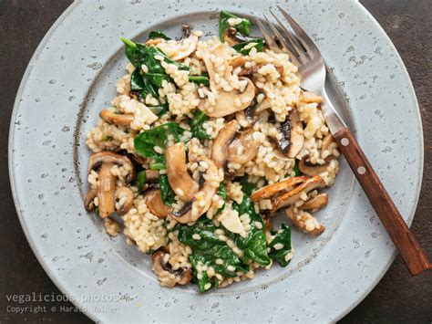 Mushroom Spinach Risotto – vegalicious.photos