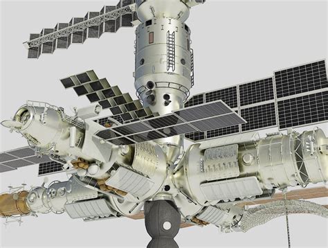 3D Model Mir Space Station TurboSquid 1368605