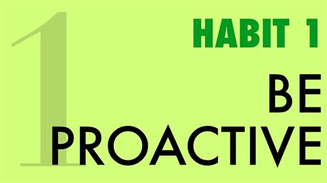 Habit 1 Be Proactive YouTube