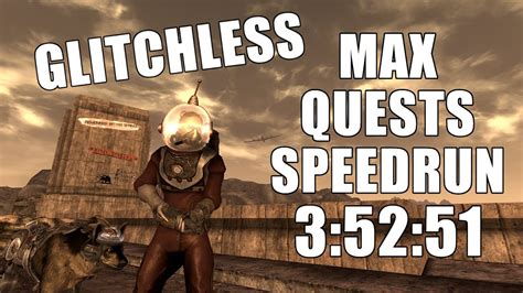 Fallout New Vegas Glitchless Max Quests 95 Speedrun In 3 52 51 WR