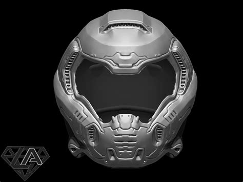 Doom 2016 Helmet - 3D Model by LAfactorystore