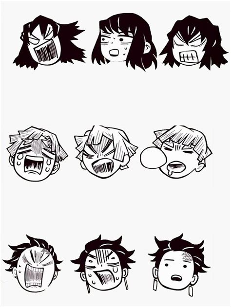 Kimetsu No Yaiba Multi Stickers Sticker By Francesco2M Anime Demon