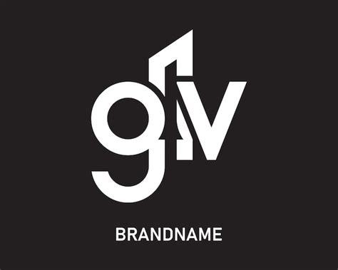 Plantilla De Dise O Del Logotipo De La Letra Gv Vector Premium