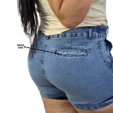 Short Jeans Awa Isis Plus Size Belíssima 48 Belissima48