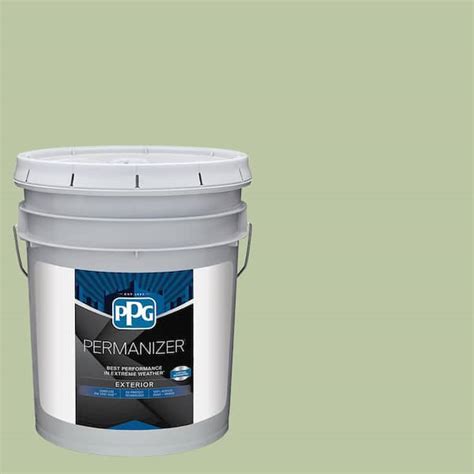 PERMANIZER 5 Gal PPG1121 4 Quaking Grass Satin Exterior Paint PPG1121