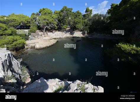 The Dead Sea On The Island Of Lokrum At Dubrovnik Croatia Stock Photo