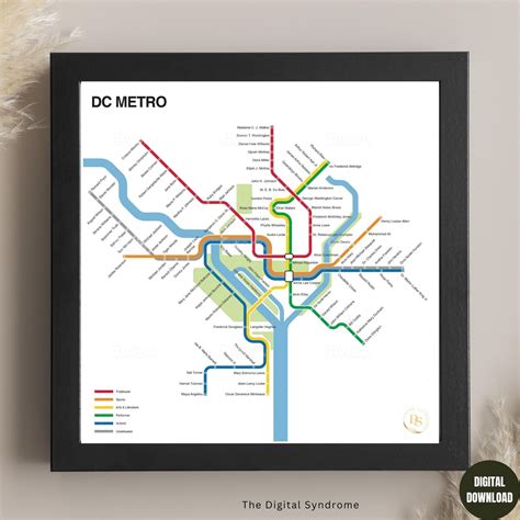 Dc Metro Map Black History Month Dc Map Black History Month Poster