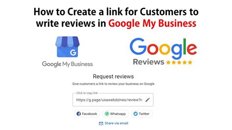 How To Create A Direct Link For Customers To Write Reviews Google My