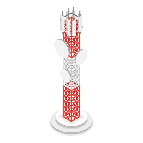 Premium Vector 3d Isometric Flat Vector Set Of Telecom Towers