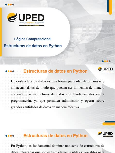 Estructuras De Datos En Python Pdf Python Lenguaje De Programación