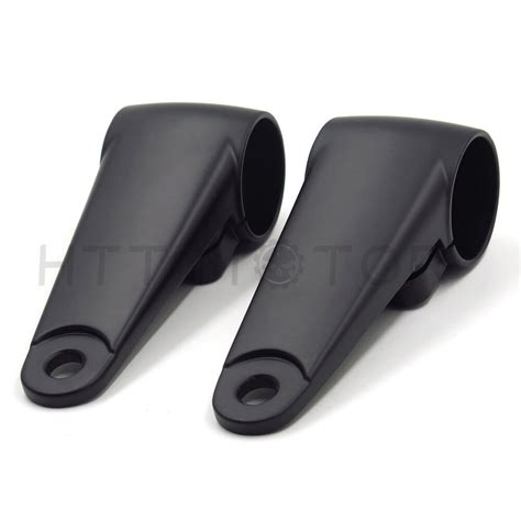 Black Billet Aluminum Headlight Fork Mounting Brackets For Mm Mm