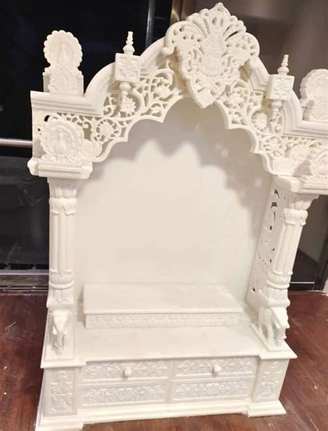 White Carved Marble Temple Traditional Design Antique At Rs In