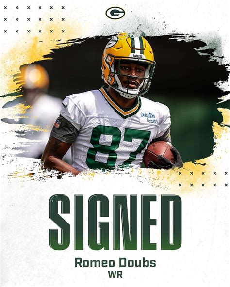 Download Romeo Doubs Signed Green Bay Packers Wallpaper