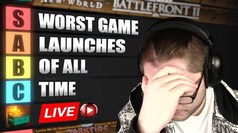 THE WORST VIDEO GAME RELEASES OF ALL TIME TIERLIST CHAT EVENT