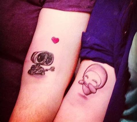 Matching Disney Couple Tattoos