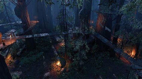 Endor Ewok Village Night Dreamscene Ewoks HD Wallpaper Pxfuel