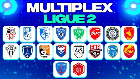 MULTIPLEX LIGUE 2 ASSE VAFC LAVAL CAEN AMIENS EAG GF38