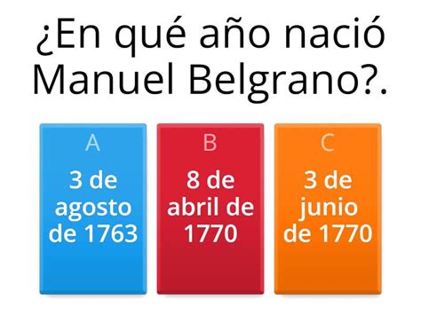 Manuel Belgrano Quiz