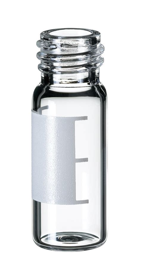 Fisherbrand Glass Screw Neck Vial Thread Clear Flat Bottom