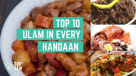 Top 10 Ulam In Every Handaan L Pinoy Foods L Ulam Ideas Youtube