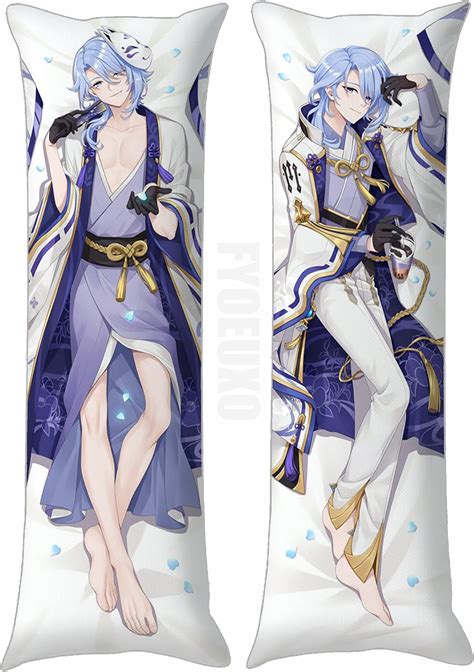 Anime Game Genshin Impact Role Kamisato Ayato Hugging Body Pillow Cover