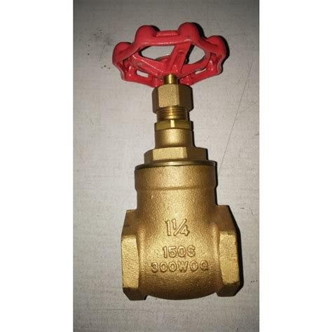 Jual Kitz Stop Kran Gate Valve Bronze Inch Dn Wog Shopee