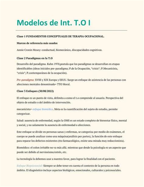 Modelos De Intervenci N T O I Dejesus Udocz