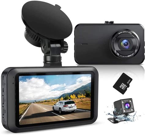 Dash Cam For Cars With 32gb Card Ssontong Dual Dashboard Camera Front