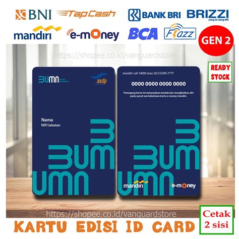 Jual Kartu E Money E Toll Id Card Asdp New Kartu Mandiri Emoney Bni