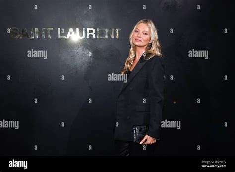 Kate Moss Attends The Saint Laurent Womenswear Spring Summer 2020 Show