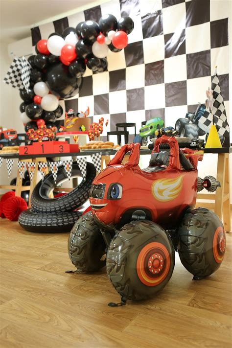 Blaze and the Monster Machines Birthday Party | Kara's Party Ideas ...