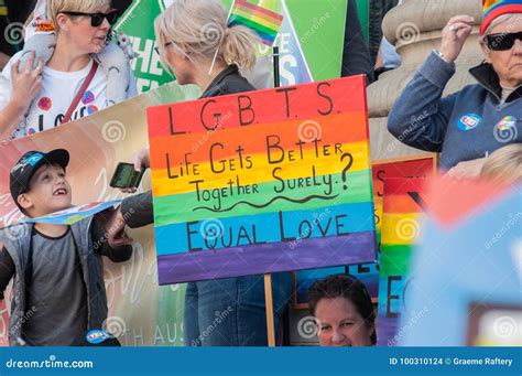 Marriage Equality 2017 Editorial Stock Image Image Of Protest 100310124