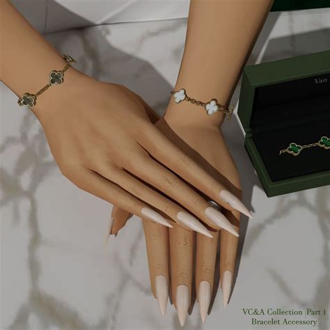 VC A Collection Part 1 Bracelet Accessory Sims 4 Nails Sims 4