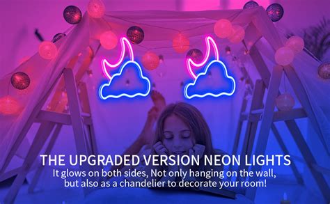 Neon Sign Jtlmeen Cloud And Moon Led Neon Light Neon