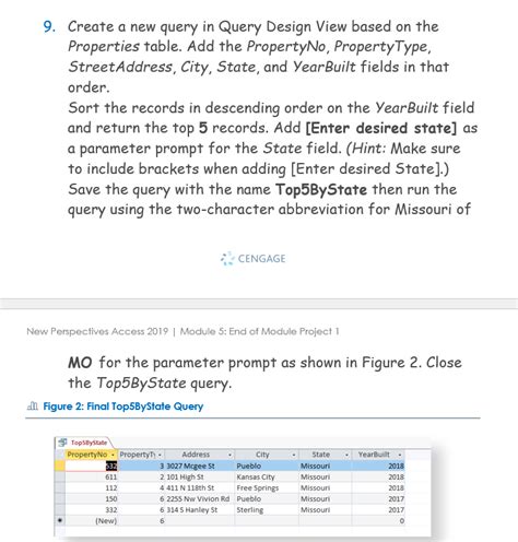 Solved Create A New Query In Query Design View Based On Chegg