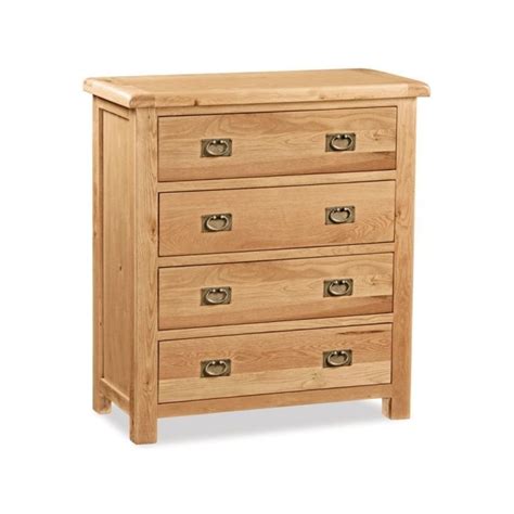 Salisbury Oak 4 Drawer Chest Martins Furniture