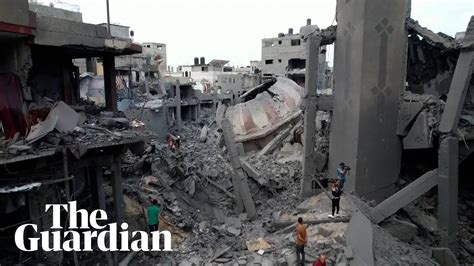 Drone Footage Shows Destruction In Gaza After Israeli Airstrikes YouTube