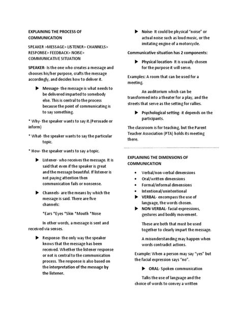 Oral Communication 1st Semester Grade 11 Stem Pdf Nonverbal