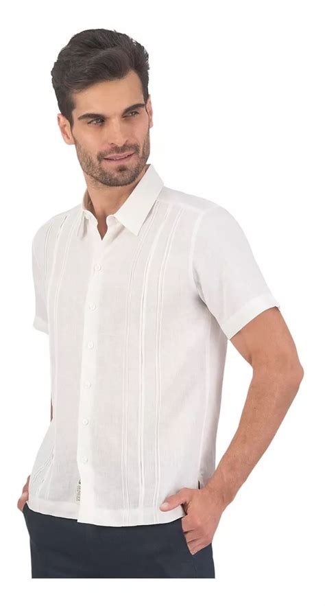 Guayabera Yucateca Bordada En Manga Corta Mod Izamal Mebuscar M Xico