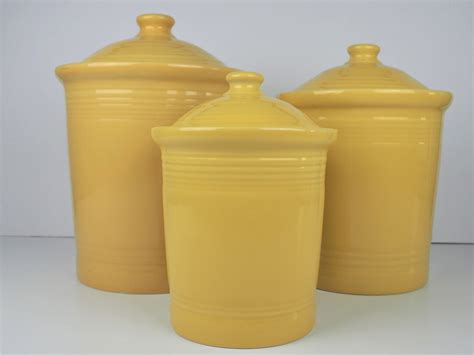 Fiestaware Sunflower Yellow Canister Pick Your Size - Etsy