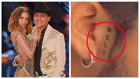 Christian Nodal Se Tatúa La Cara De Belinda En El Pecho La Ama Más Que