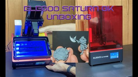 Elegoo Saturn 8k Unboxing Exposure Settings And Layer Heights YouTube