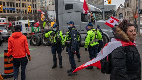 Canada Protests ‘unprecedented Ottawa Police Say The New York Times