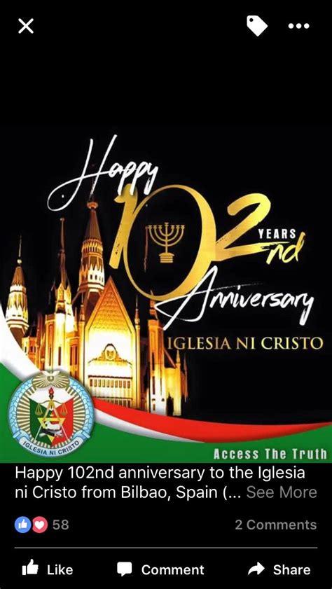 Happy 102nd INC Iglesia Ni Cristo Anniversary All Praise And Glory